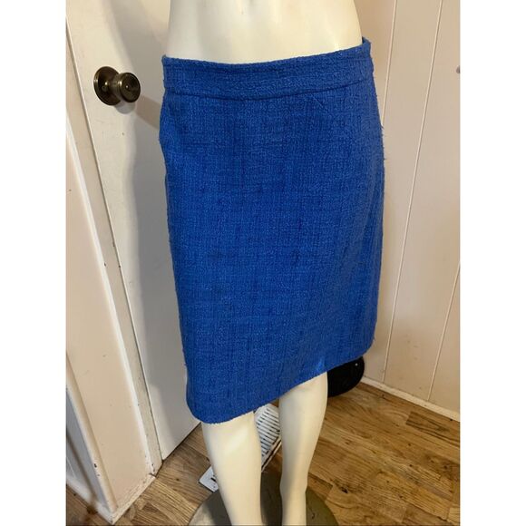 kate spade Dresses & Skirts - Kate Spade Skirt the Rules Blue Tweed Knee Length Skirt 6